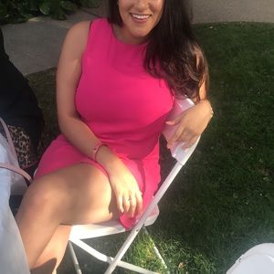 Bright pink summer dress